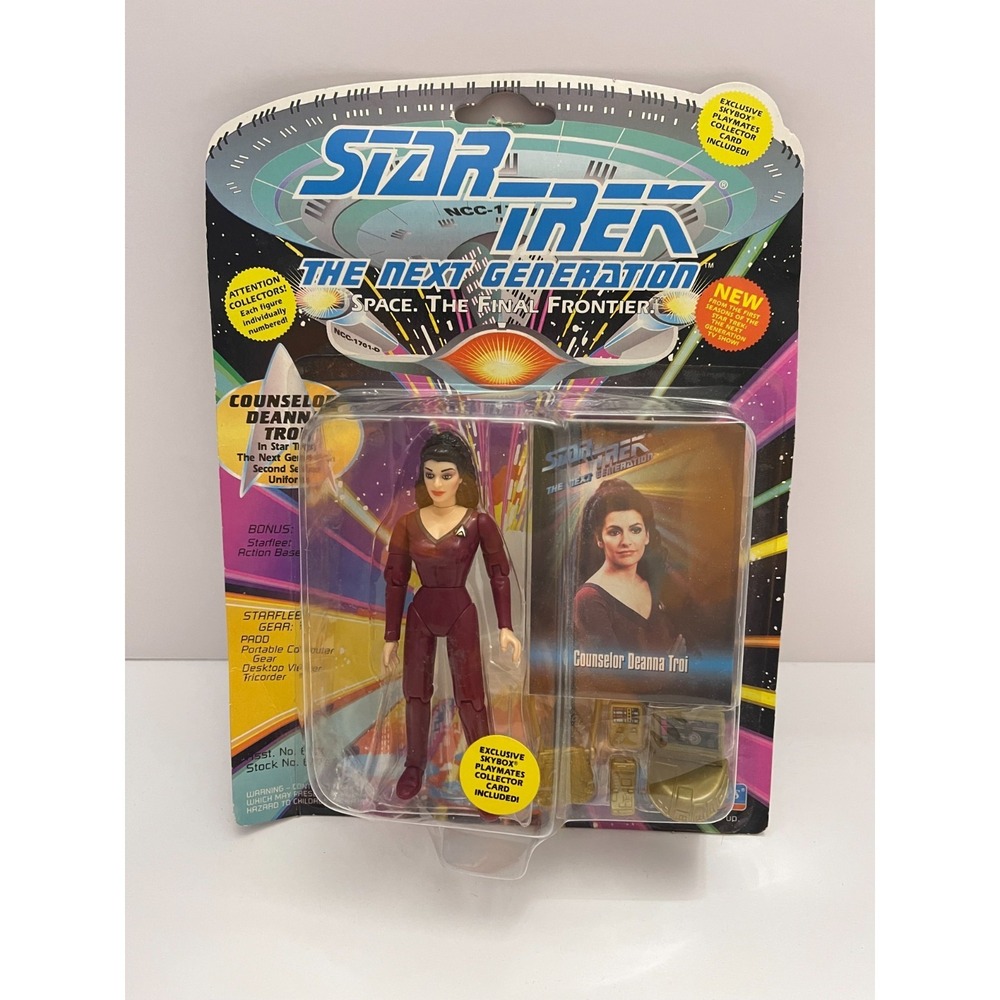 1993 Playmates Toys Star Trek The Next Generation Counselor Deanna Troi Figure